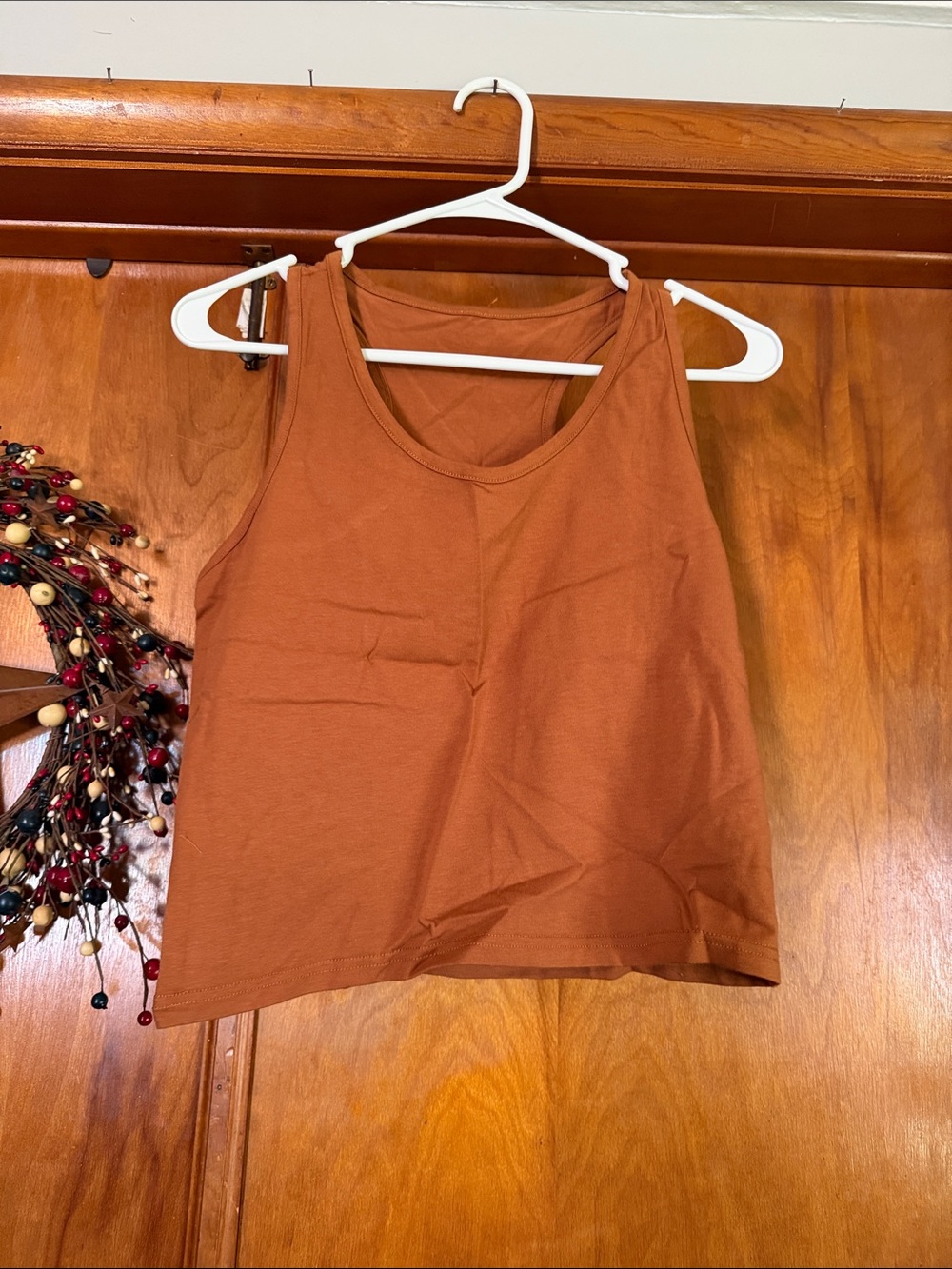 Rust Tank Top - Women's Sleeveless Scoop Neck